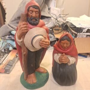 Traditional Peruvian Andean Folk Art Pottery By Salas Hand Made And Hand Painted